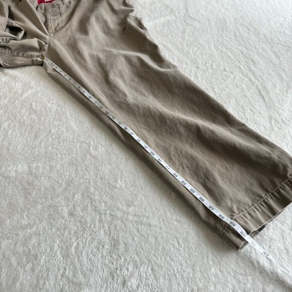 Dockers Iconic Khaki Pants Mens 44X32 Beige Flat Front Straight Leg Relaxed Fit - Picture 8 of 12